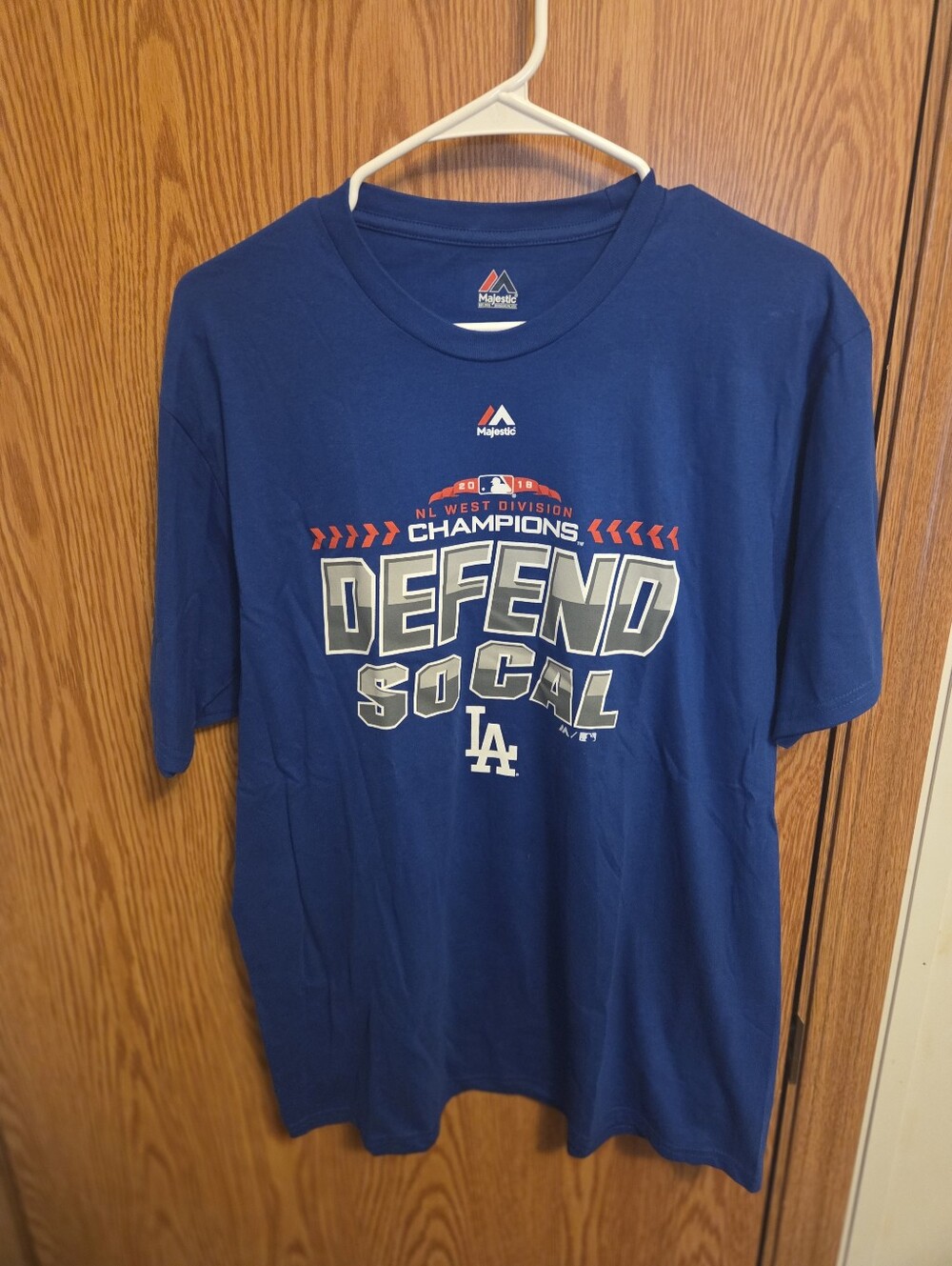 Majestic Los Angeles Dodgers Playoffs Shirt Sz Large Men's NWOT MLB